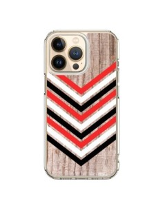 iPhone 13 Pro Case Tribal Aztec Wood Wood Arrow Red White...