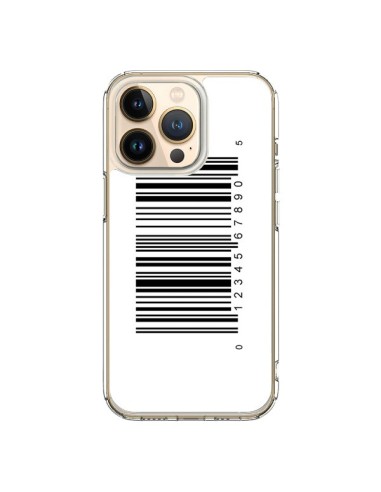 Coque iPhone 13 Pro Code Barres Noir - Laetitia