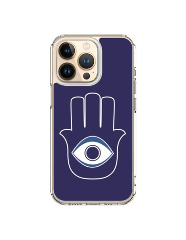 iPhone 13 Pro Case Hand of Fatima  Eye Blue - Laetitia