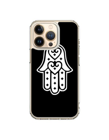 Coque iPhone 13 Pro Main de Fatma Oeil Noir - Laetitia