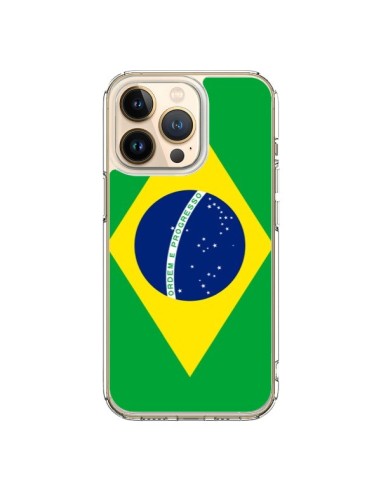 Coque iPhone 13 Pro Drapeau Brésil Brésilien - Laetitia