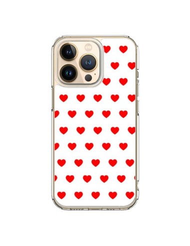 Cover iPhone 13 Pro Cuore Rosso sfondo Bianco - Laetitia