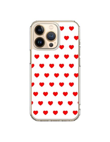 iPhone 13 Pro Case Heart Red sfondo White - Laetitia