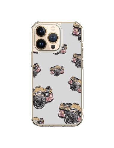 Coque iPhone 13 Pro Appareil photo vintage Rose - Laetitia