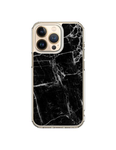 Coque iPhone 13 Pro Marbre Marble Noir Black - Laetitia