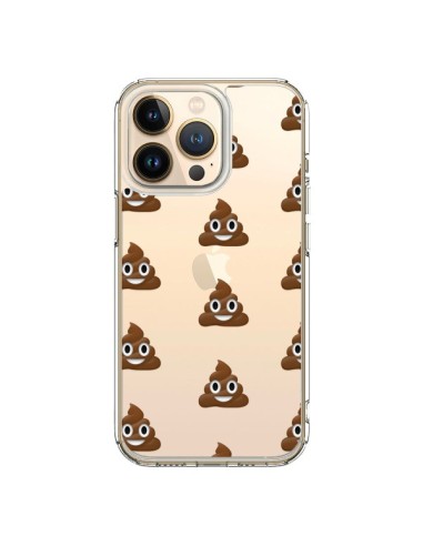 Cover iPhone 13 Pro Shit Poop Emoji Trasparente - Laetitia