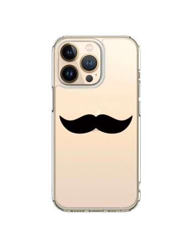 Cover iPhone 13 Pro Baffi Movember Trasparente - Laetitia