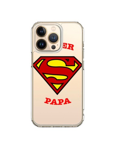 Coque iPhone 13 Pro Super Papa Transparente - Laetitia