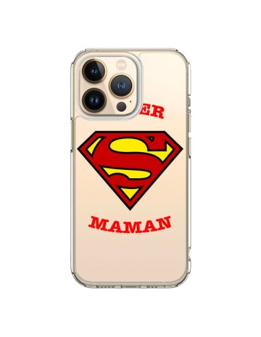 Coque iPhone 13 Pro Super Maman Transparente - Laetitia