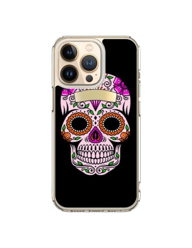 Coque iPhone 13 Pro Tête de Mort Mexicaine Multicolore - Laetitia