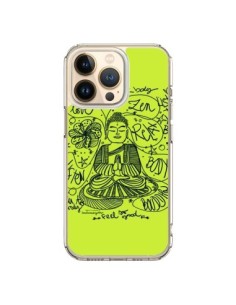 Coque iPhone 13 Pro Buddha Listen to your body Love Zen...