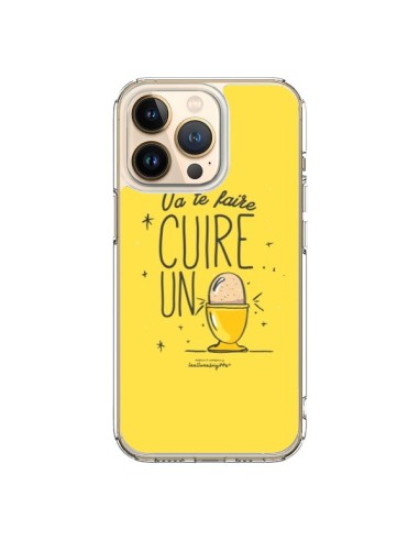 Coque iPhone 13 Pro Va te faire cuir un oeuf jaune - Leellouebrigitte