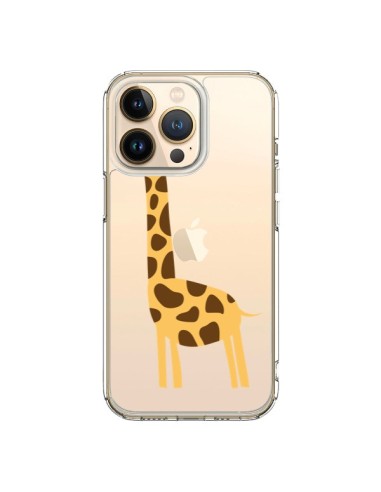 Coque iPhone 13 Pro Girafe Giraffe Animal Savane Transparente - Petit Griffin