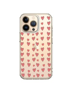 Coque iPhone 13 Pro Coeurs Heart Love Amour Rouge...