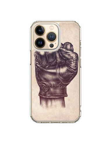 Cover iPhone 13 Pro Fight Poing Cuir Pugno Combattimento Pelle - Lassana