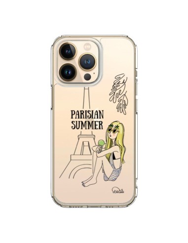 Coque iPhone 13 Pro Parisian Summer Ete Parisien Transparente - Lolo Santo