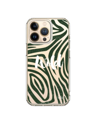 Coque iPhone 13 Pro Wild Zebre Jungle Transparente - Lolo Santo