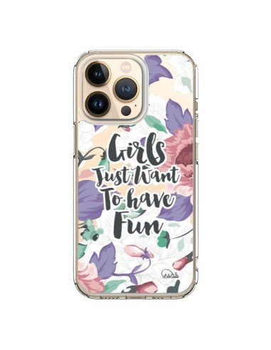 Cover iPhone 13 Pro Ragazza Divertente Trasparente - Lolo Santo