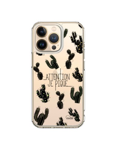 Coque iPhone 13 Pro Cactus Je Pique Transparente - Lolo Santo