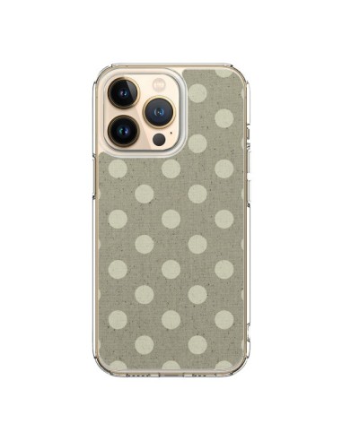 Cover iPhone 13 Pro Pois Polka Camel - Mary Nesrala