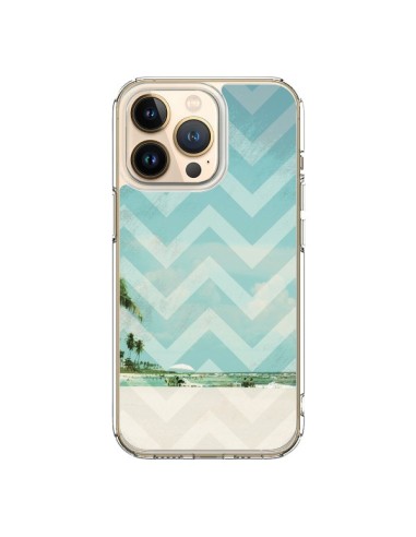 Coque iPhone 13 Pro Chevron Beach Dreams Triangle Azteque - Mary Nesrala