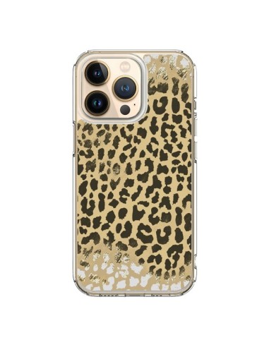 Coque iPhone 13 Pro Leopard Golden Or Doré - Mary Nesrala