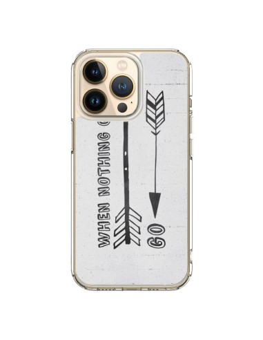 Coque iPhone 13 Pro When nothing goes right - Mary Nesrala