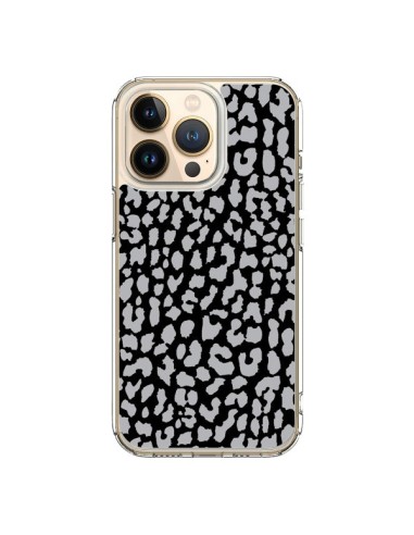 Coque iPhone 13 Pro Leopard Gris - Mary Nesrala