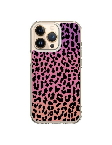 Coque iPhone 13 Pro Leopard Hot Rose Corail - Mary Nesrala