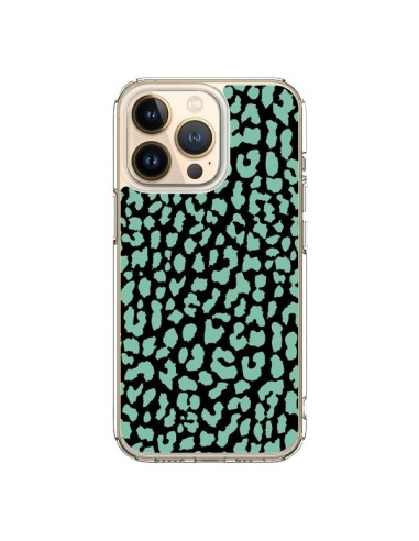 Cover iPhone 13 Pro Leopardo Verde Menta - Mary Nesrala