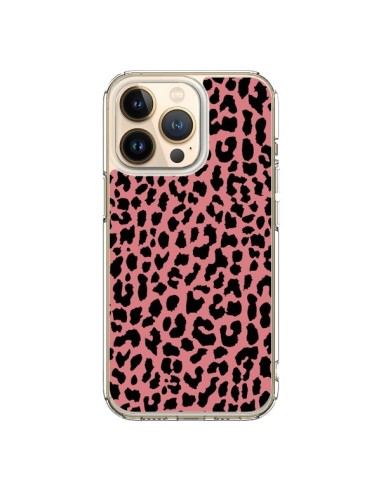 Coque iPhone 13 Pro Leopard Corail Neon - Mary Nesrala