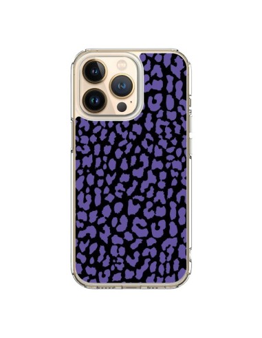 Coque iPhone 13 Pro Leopard Violet - Mary Nesrala