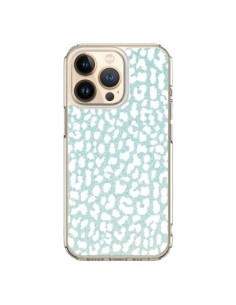 Coque iPhone 13 Pro Leopard Winter Mint - Mary Nesrala