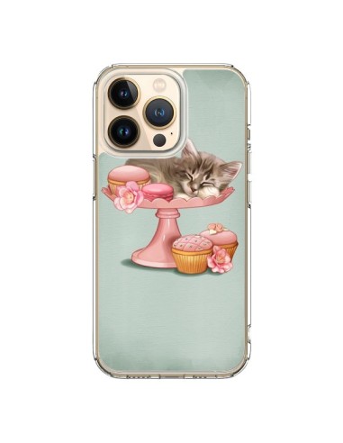 Coque iPhone 13 Pro Chaton Chat Kitten Cookies Cupcake - Maryline Cazenave