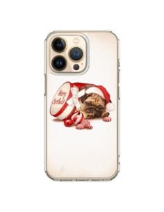 Cover iPhone 13 Pro Cane Babbo Natale Christmas Boite -...