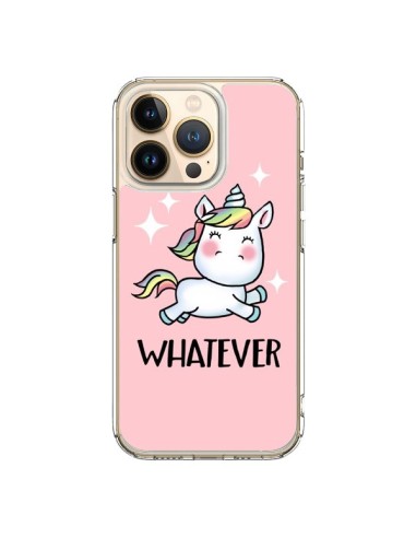 Coque iPhone 13 Pro Licorne Whatever - Maryline Cazenave