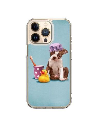 Coque iPhone 13 Pro Chien Dog Canard Fille - Maryline Cazenave