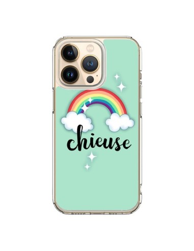 Coque iPhone 13 Pro Chieuse Arc en Ciel - Maryline Cazenave