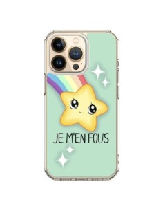 Coque iPhone 13 Pro Etoile Je m'en fous - Maryline Cazenave