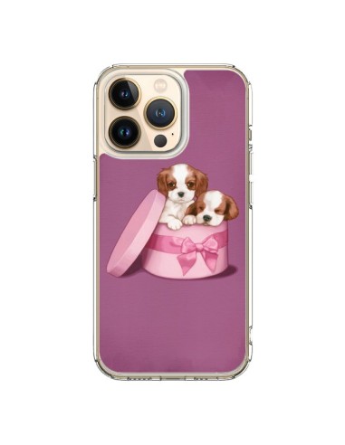 Coque iPhone 13 Pro Chien Dog Boite Noeud - Maryline Cazenave