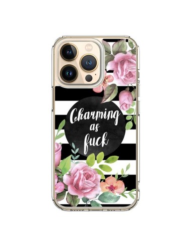 Coque iPhone 13 Pro Charming as Fuck Fleurs - Maryline Cazenave