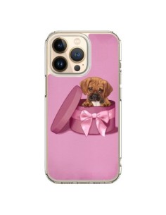 Cover iPhone 13 Pro Cane Boite Noeud Triste - Maryline...