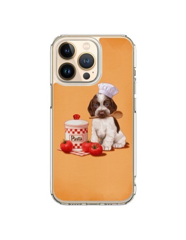 Coque iPhone 13 Pro Chien Dog Pates Pasta Cuisinier - Maryline Cazenave