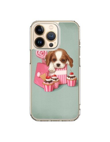 Coque iPhone 13 Pro Chien Dog Cupcake Gateau Boite - Maryline Cazenave