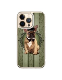 Cover iPhone 13 Pro Cane Bulldog Papillon Cappello -...