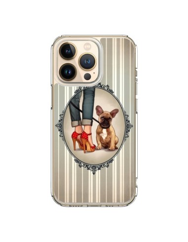iPhone 13 Pro Case Lady Jambes Dog - Maryline Cazenave
