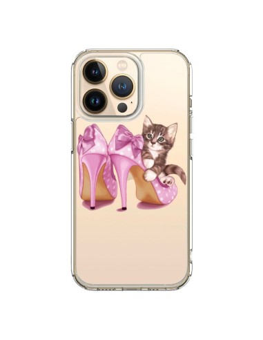 Coque iPhone 13 Pro Chaton Chat Kitten Chaussures Shoes Transparente - Maryline Cazenave