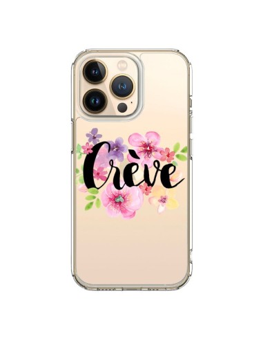 iPhone 13 Pro Case Crève Flowers Clear - Maryline Cazenave