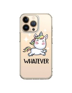 Coque iPhone 13 Pro Licorne Whatever Transparente -...