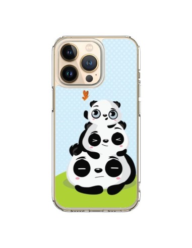 Coque iPhone 13 Pro Panda Famille - Maria Jose Da Luz